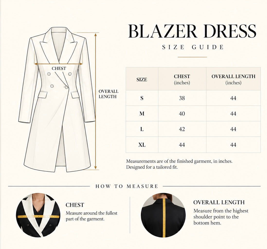 THE SIGNATURE Size Chart